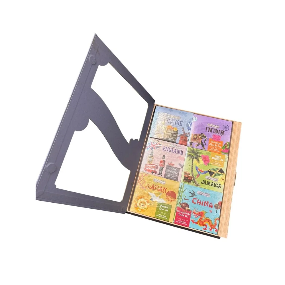 Exotic Teas of the World 80 Tea Bags Novelty Tea Book‎ Gift Set